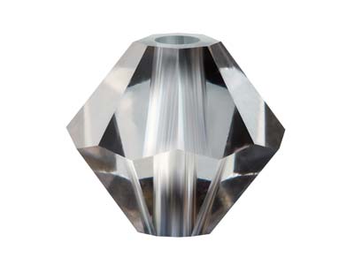 Preciosa Crystal Pack of 24,       Bicone, 4mm, Crystal Valentinite