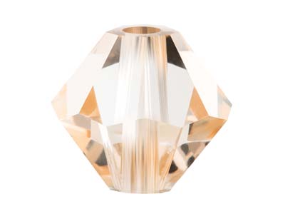 Preciosa Crystal Pack of 12,       Bicone, 6mm, Crystal Honey - Standard Image - 1