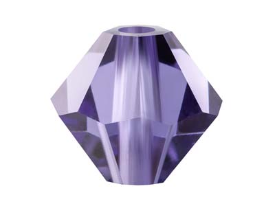 Preciosa Crystal Pack of 12,       Bicone, 6mm, Tanzanite
