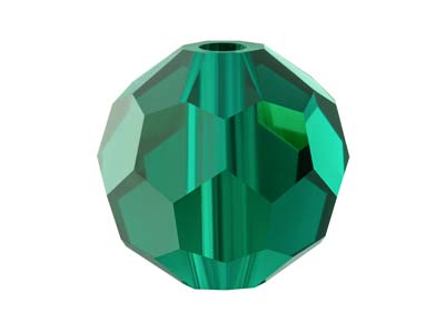 Preciosa Crystal Pack of 12, Round Bead, 4mm, Emerald