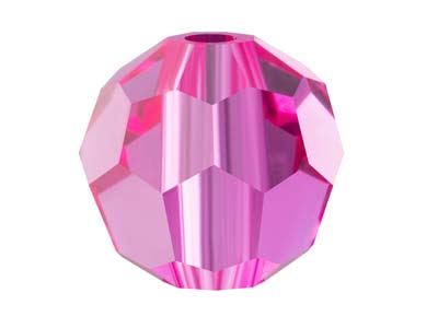 Preciosa Crystal Pack of 12, Round Bead, 4mm, Fuschia - Standard Image - 1