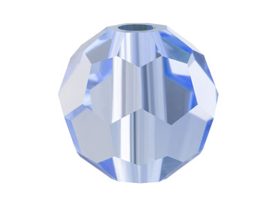 Preciosa Crystal Pack of 12, Round Bead, 4mm, Light Sapphire