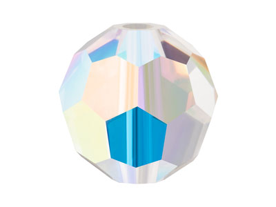 Preciosa Crystal Pack of 12, Round Bead, 4mm, Crystal Ab - Standard Image - 1