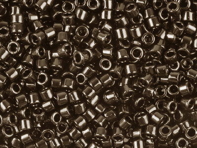 Miyuki 11/0 Delica Seed Beads Black 7.2g Tube, Miyuki Code Db010 - Standard Image - 1