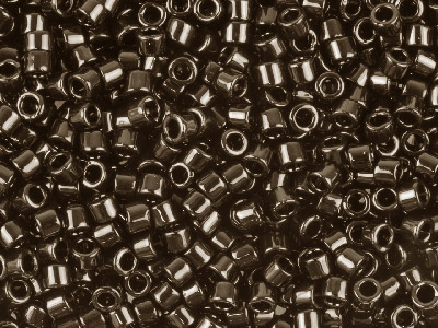 Miyuki 110 Delica Seed Beads Black 7.2g Tube, Miyuki Code Db010