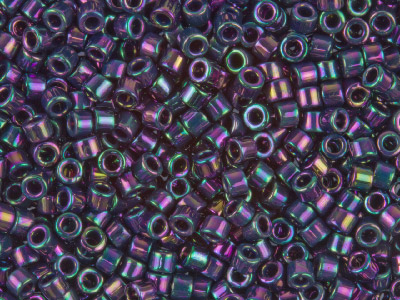 Miyuki 11/0 Delica Seed Beads      Purple Iris 7.2g Tube, Miyuki Code Db004 - Standard Image - 1