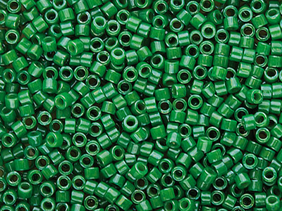 Miyuki 11/0 Delica Seed Beads Dyed  Opaque Jade Green 7.2g Tube, Miyuki Code Db656 - Standard Image - 1