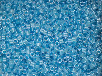 Miyuki 11/0 Delica Seed Beads      Luminous Ocean Blue 7.2g Tube,     Miyuki Code Db2039 - Standard Image - 1