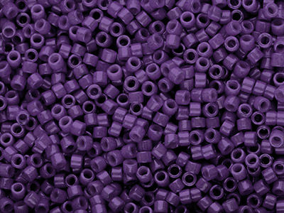 Miyuki 11/0 Delica Seed Beads Dyed Opaque Purple 7.2g Tube, Miyuki    Code Db661 - Standard Image - 1