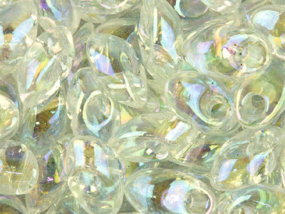 Miyuki Long Magatama Seed Beads    4x7mm Crystal Ab 8.5g Tube, Miyuki Code Lma-250-tube - Standard Image - 1