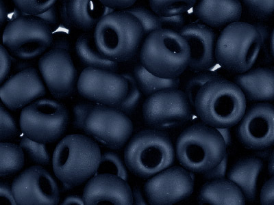 Miyuki 60 Round Seed Beads Matte  Black 20g Tube, Miyuki Code 401f