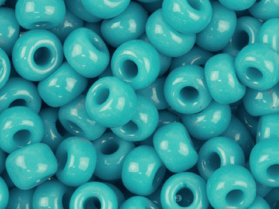 Miyuki 6/0 Round Seed Beads Opal   Turquoise Green 20g Tube, Miyuki   Code 412 - Standard Image - 1