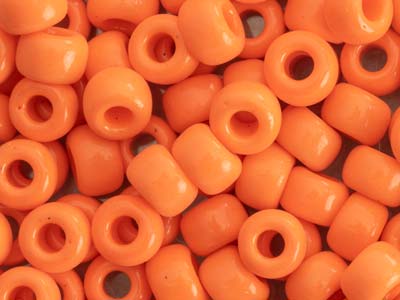 Miyuki 60 Round Seed Beads Seed   Beads Opaque Orange 20g Tube,      Miyuki Code 406