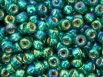 Miyuki 80 Round Seed Beads Silver Lined Emerald Ab 22g Tube, Miyuki  Code 1017