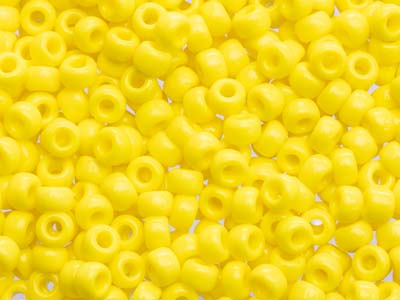 Miyuki 80 Round Seed Beads Seed   Beads Opaque Yellow 22g Tube,      Miyuki Code 404