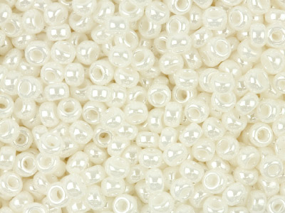 Miyuki 110 Round Seed Beads       Antique Ivory Pearl Ceylon 24g     Tube, Miyuki Code 592