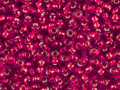 Miyuki 11/0 Round Seed Beads Silver Lined Ruby 24g Tube, Miyuki Code    011 - Standard Image - 1