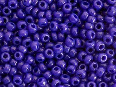 Miyuki 11/0 Round Seed Beads Seed  Beads Opaque Cobalt 23.5g Tube,    Miyuki Code 414 - Standard Image - 1