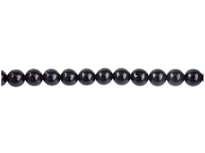 Black-Agate-Semi-Precious-Round----Be...