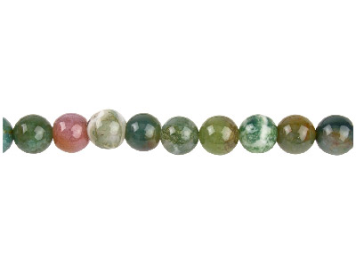 Indian Agate Semi Precious Round   Beads 8mm, 1640cm Strand