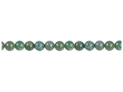Moss Agate Semi Precious Round     Beads 8mm, 1640cm Strand