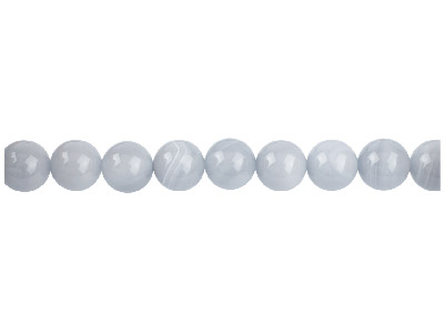 Grey Agate Semi Precious Round     Beads 8mm 15