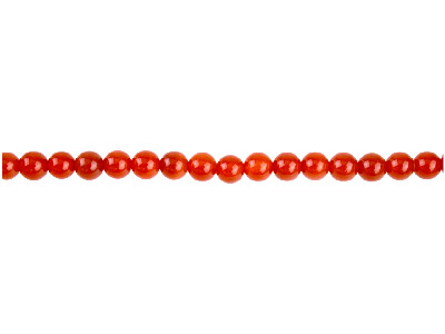 Carnelian Semi Precious Round      Beads, 6mm, 15-15.5 Strand