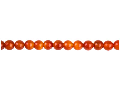 Carnelian Semi Precious Round      Beads, 8mm, 15