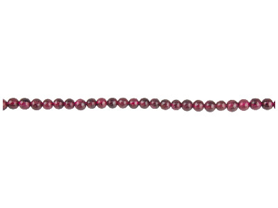 Garnet Semi Precious Round Beads   3mm 13 Strand