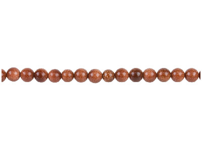 Goldstone Beads, 6mm Round,        16