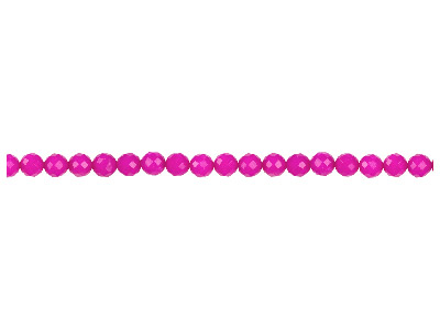 Dyed Pink Jade Faceted Semi        Precious Round Beads 8mm, 1640cm Strand