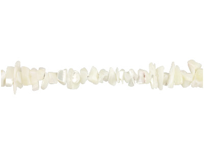 Mother of Pearl Semi Precious      Medium Bead Chips, 1640cm Strand