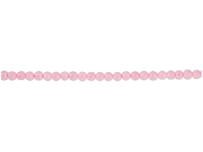 Rose Quartz Semi Precious Round    Beads 4mm, 16