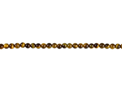 Tiger Eye Semi Precious Round Beads 4mm, 1640cm Strand