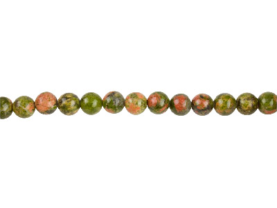 Unakite Semi Precious Round Beads  8mm, 1640cm Strand