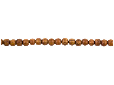 Bayong Wood Round Beads 6mm        1640cm Strand