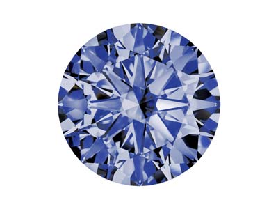 Preciosa Nanogems, The Alpha Round Brilliant, 1mm, Tanzanite - Standard Image - 1