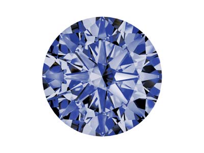 Preciosa Nanogems, The Alpha Round Brilliant, 2.5mm, Tanzanite - Standard Image - 1