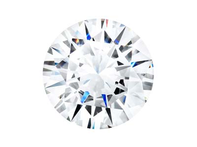 Preciosa Cubic Zirconia, The Alpha Round Brilliant, 0.8mm, White - Standard Image - 1