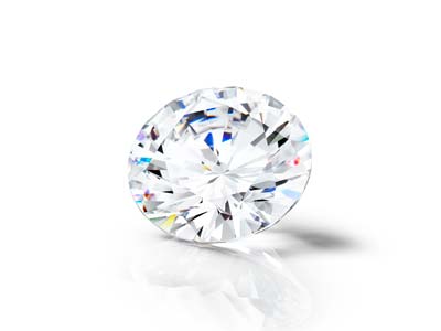 Preciosa Cubic Zirconia, The Alpha Round Brilliant, 0.8mm, White - Standard Image - 4