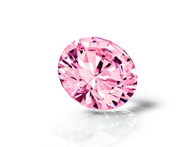 Preciosa Cubic Zirconia, The Alpha Round Brilliant, 1mm, Pink - Standard Image - 3