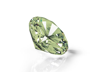 Preciosa Cubic Zirconia, The Alpha Round Brilliant, 1mm, Peridot - Standard Image - 2