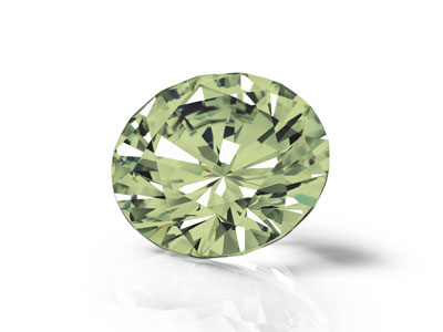 Preciosa Cubic Zirconia, The Alpha Round Brilliant, 1mm, Peridot - Standard Image - 4