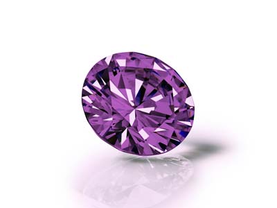 Preciosa Cubic Zirconia, The Alpha Round Brilliant, 1.5mm, Amethyst - Standard Image - 3