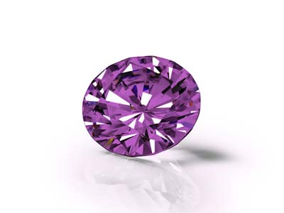 Preciosa Cubic Zirconia, The Alpha Round Brilliant, 1.5mm, Amethyst - Standard Image - 4