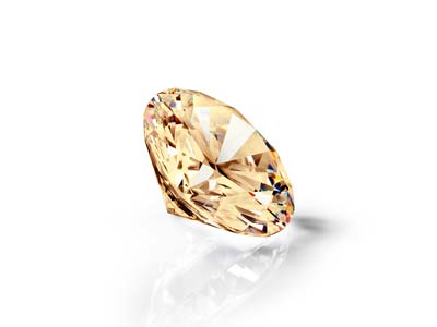 Preciosa Cubic Zirconia, The Alpha Round Brilliant, 1.5mm, Champagne - Standard Image - 2