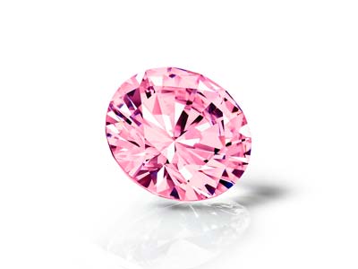 Preciosa Cubic Zirconia, The Alpha Round Brilliant, 1.5mm, Pink - Standard Image - 3