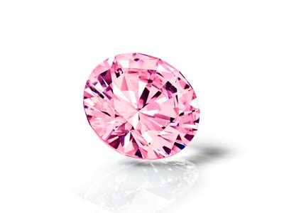 Preciosa Cubic Zirconia, The Alpha Round Brilliant, 2mm, Pink - Standard Image - 3