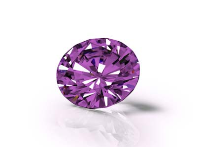 Preciosa Cubic Zirconia, The Alpha Round Brilliant, 2.5mm, Amethyst - Standard Image - 4