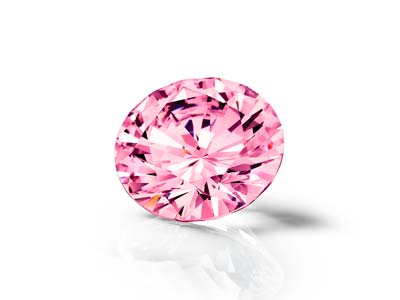 Preciosa Cubic Zirconia, The Alpha Round Brilliant, 2.5mm, Pink - Standard Image - 4